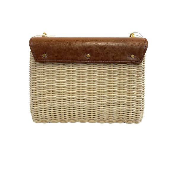 Valentino Garavani - NEW Stud Sign Wicker Shoulder Bag w/ Removable Strap - Picture 6 of 16